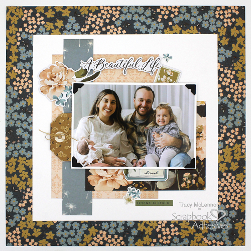 Sweet and Simple Family Layout by Tracy McLennon for Scrapbook Adhesives by 3L