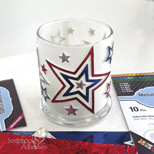 Bright Stars Votive Holder by Judy Hayes for Scrapbook Adhesives by 3L 