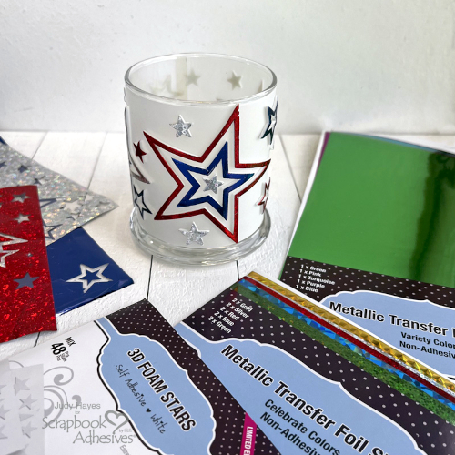 Bright Stars Votive Holder by Judy Hayes for Scrapbook Adhesives by 3L 