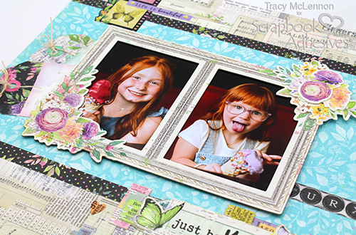 Just Be You Layered Layout by Tracy McLennon for Scrapbook Adhesives by 3L