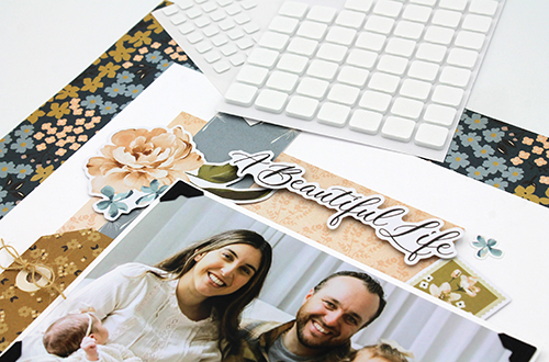 Sweet and Simple Family Layout by Tracy McLennon for Scrapbook Adhesives by 3L