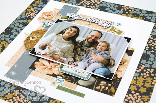 Sweet and Simple Family Layout by Tracy McLennon for Scrapbook Adhesives by 3L