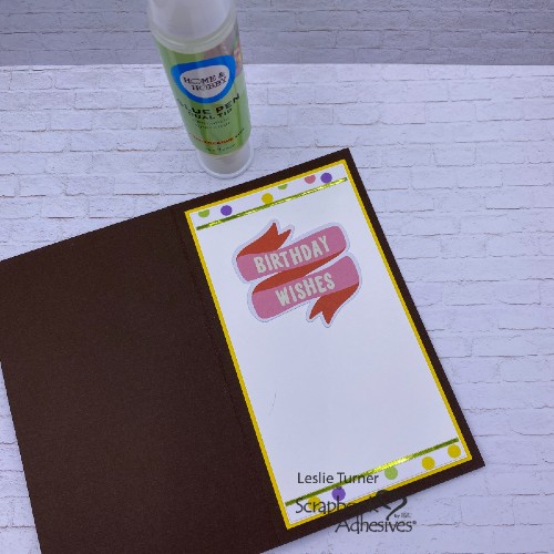 Chocolate Bar Card by Leslie Turner for Scrapbook Adhesives by 3L 