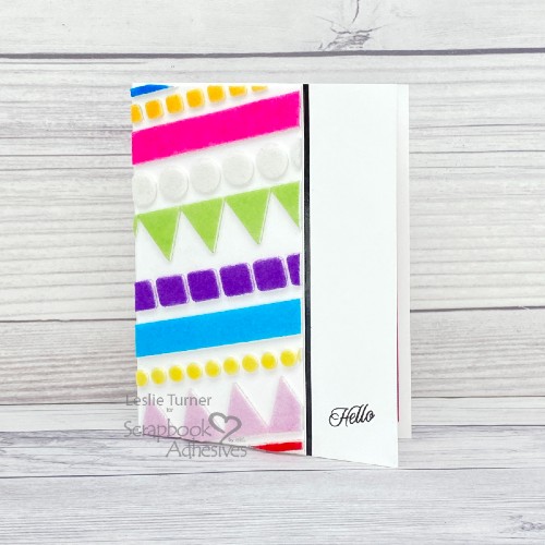 Friendship Card with Flock by Leslie Turner for Scrapbook Adhesives by 3L 