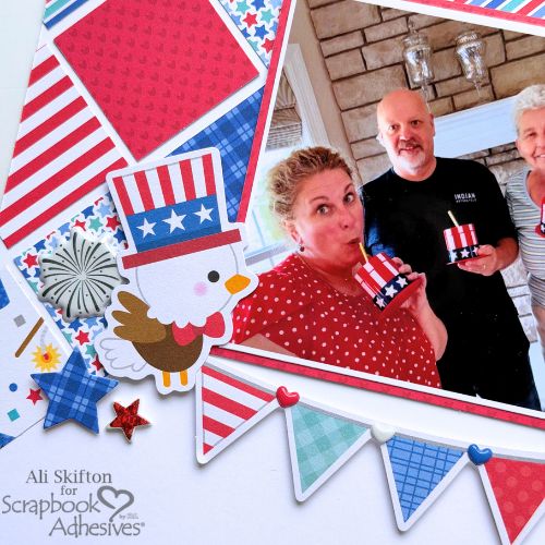 Let Freedom Ring Layout by Ali Skifton for Scrapbook Adhesives by 3L