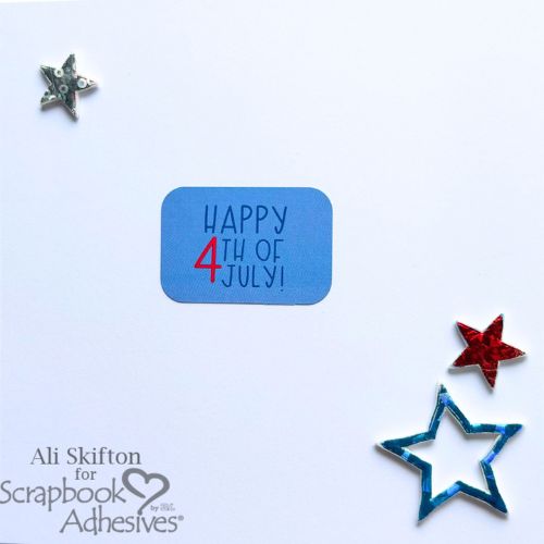 Red White and Blue Card by Ali Skifton for Scrapbook Adhesives by 3L