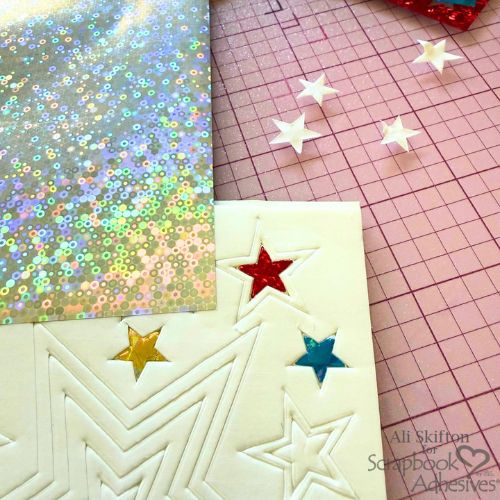 Red White and Blue Card by Ali Skifton for Scrapbook Adhesives by 3L