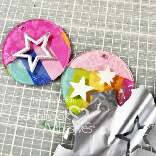 DIY Star Bag Charms by Teri Anderson for Scrapbook Adhesives by 3L