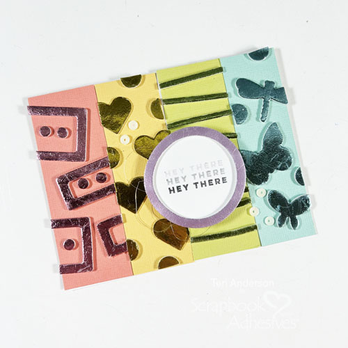 Hey There Card by Teri Anderson for Scrapbook Adhesives by 3L