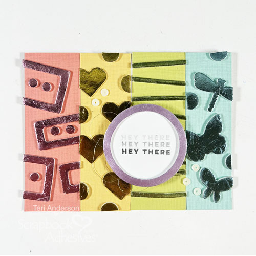 Hey There Card by Teri Anderson for Scrapbook Adhesives by 3L