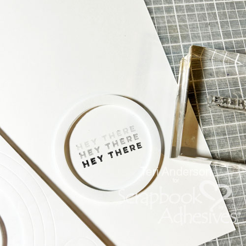 Hey There Card by Teri Anderson for Scrapbook Adhesives by 3L