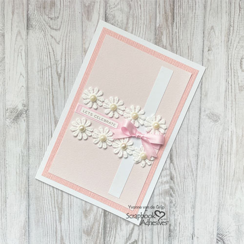 Floral Let's Celebrate Card by Yvonne van de Grijp for Scrapbook Adhesives by 3L