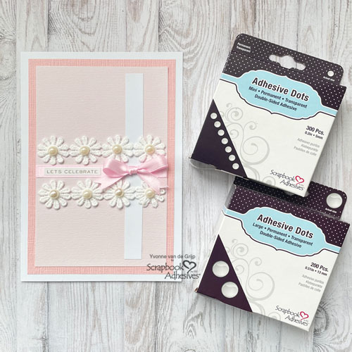 Floral Let's Celebrate Card by Yvonne van de Grijp for Scrapbook Adhesives by 3L