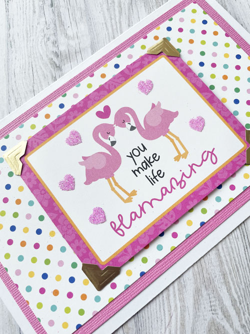 Make Life Flamazing Card by Yvonne van de Grijp for Scrapbook Adhesives by 3L 