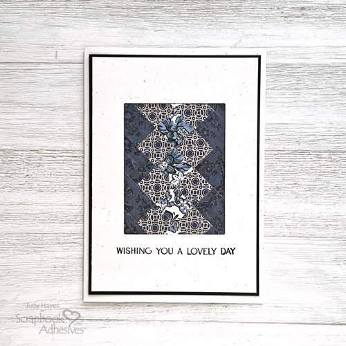Lovely Day Pieced Quilt Card by Judy Hayes for Scrapbook Adhesives by 3L
