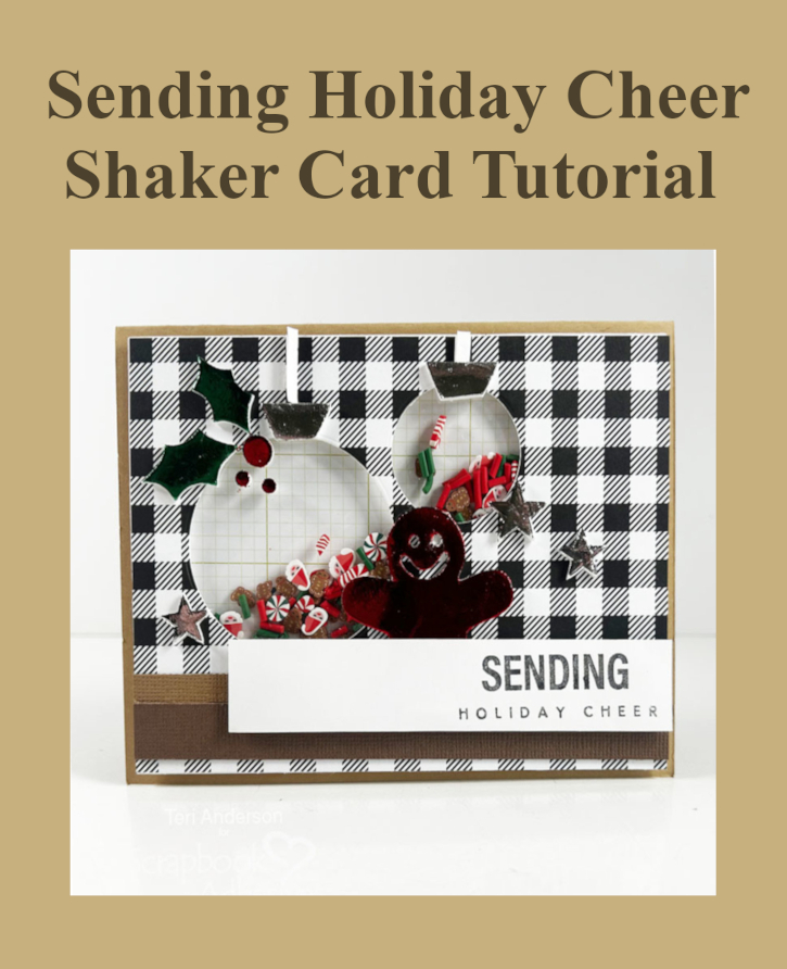 Sending Holiday Cheer Card by Teri Anderson for Scrapbook Adhesives by 3L Pinterest