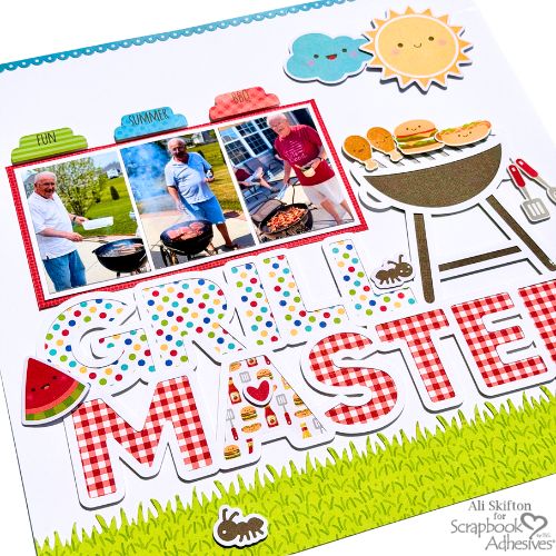 Grill Master Layout by Ali Skifton for Scrapbook Adhesives by 3L