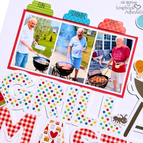 Grill Master Layout by Ali Skifton for Scrapbook Adhesives by 3L