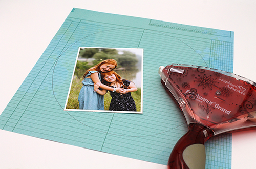 Layered Happy Wreath Layout by Tracy McLennon for Scrapbook Adhesives by 3L
