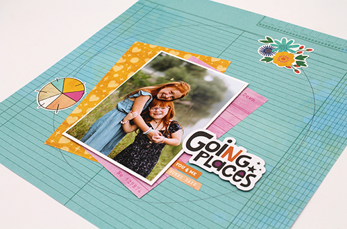 Layered Happy Wreath Layout by Tracy McLennon for Scrapbook Adhesives by 3L