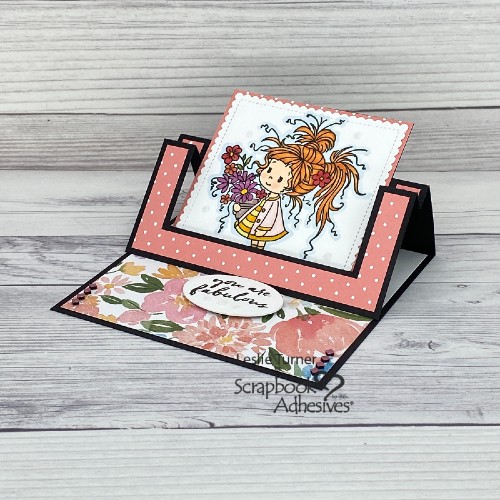 Fabulous Swing Easel Card by Leslie Turner for Scrapbook Adhesives by 3L 