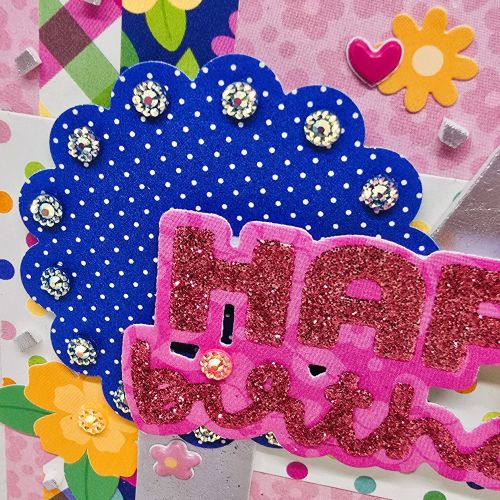 Festive Summer Birthday Card by Kristin Rizzo for Scrapbook Adhesives by 3L
