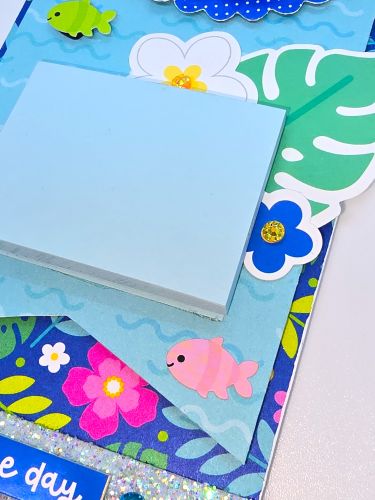Magnetic Post It Note Holder by Kristin Rizzo for Scrapbook Adhesives by 3L 