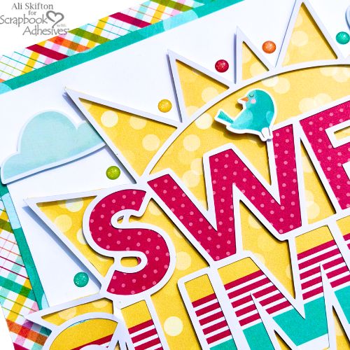Sweet Summer Time Layout by Ali Skifton for Scrapbook Adhesives by 3L
