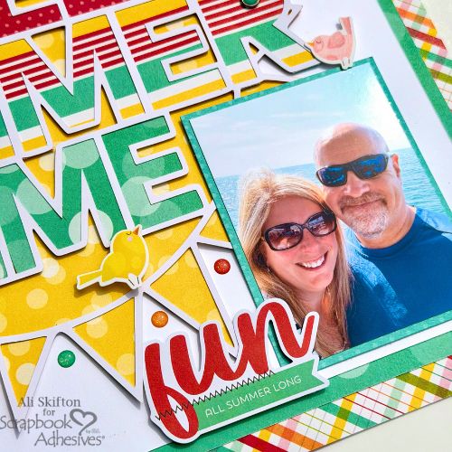 Sweet Summer Time Layout by Ali Skifton for Scrapbook Adhesives by 3L