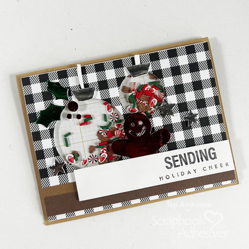 Sending Holiday Cheer Card by Teri Anderson for Scrapbook Adhesives by 3L