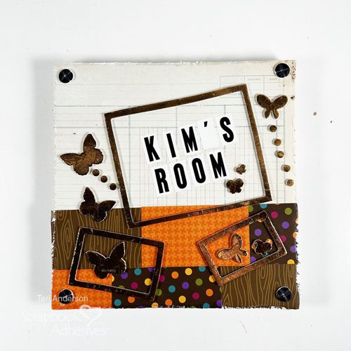 Personalized Canvas Home Decor by Teri Anderson for Scrapbook Adhesives by 3L