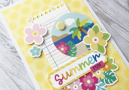 Layered Summer Fun Card by Yvonne van de Grijp for Scrapbook Adhesives by 3L