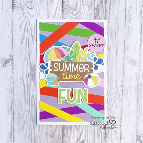 Summertime Fun Card by Yvonne van de Grijp for Scrapbook Adhesives by 3L