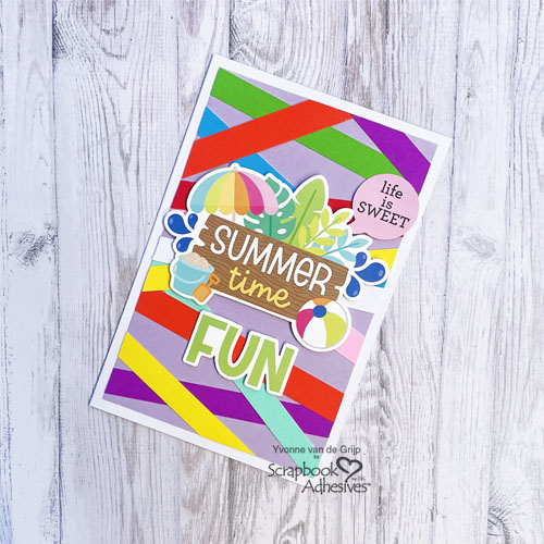 Summertime Fun Card by Yvonne van de Grijp for Scrapbook Adhesives by 3L