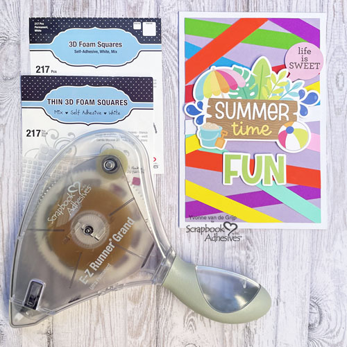 Summertime Fun Card by Yvonne van de Grijp for Scrapbook Adhesives by 3L