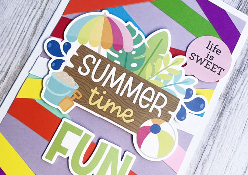 Summertime Fun Card by Yvonne van de Grijp for Scrapbook Adhesives by 3L