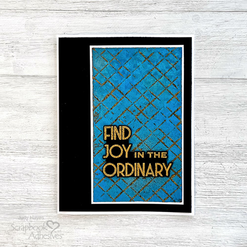 Find Joy Embossed Panel Card by Judy Hayes for Scrapbook Adhesives by 3L 