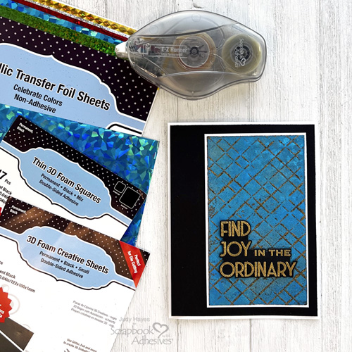 Find Joy Embossed Panel Card by Judy Hayes for Scrapbook Adhesives by 3L 
