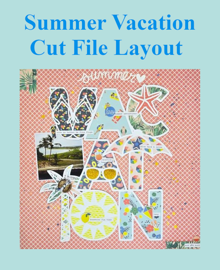 Summer Vacation Layout by Kristin Rizzo for Scrapbook Adhesives by 3L Pinterest