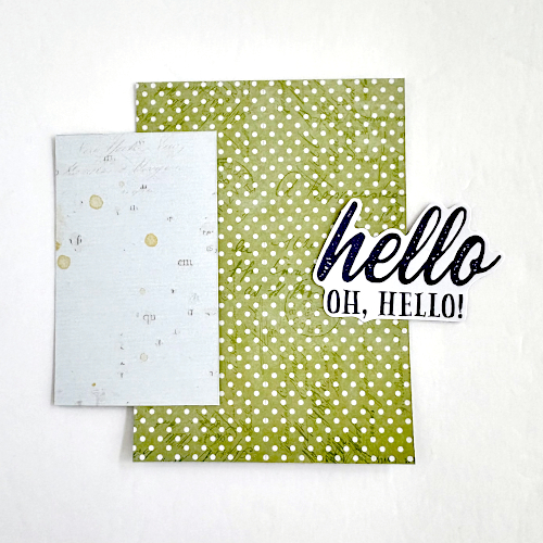 Oh Hello Circle Card by Margie Higuchi for Scrapbook Adhesives by 3L 