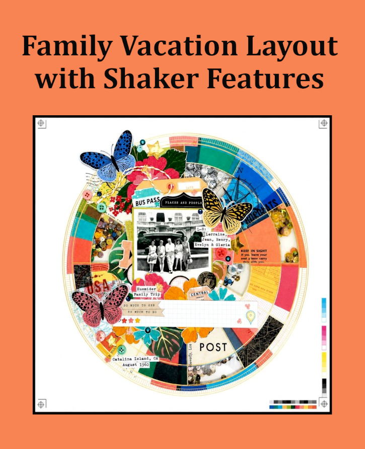 Family Vacation Interactive Layout by Kristin Rizzo for Scrapbook Adhesives by 3L Pinterest 