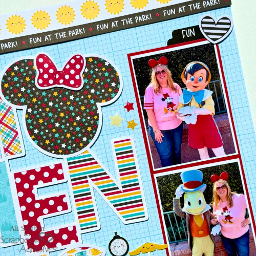 Magical Moments Layout by Ali Skifton for Scrapbook Adhesives by 3L 