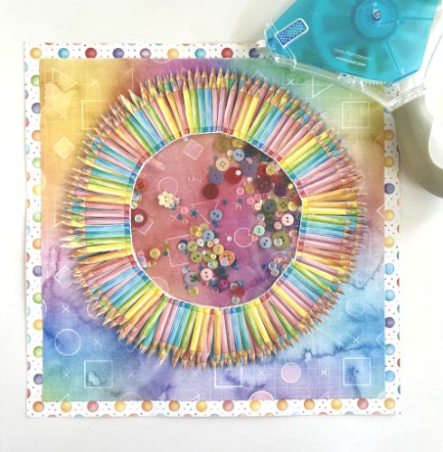 School Days Shaker Layout by Margie Higuchi for Scrapbook Adhesives by 3L 