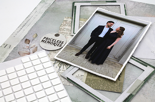 Priceless Memories Layered Layout by Tracy McLennon for Scrapbook Adhesives by 3L