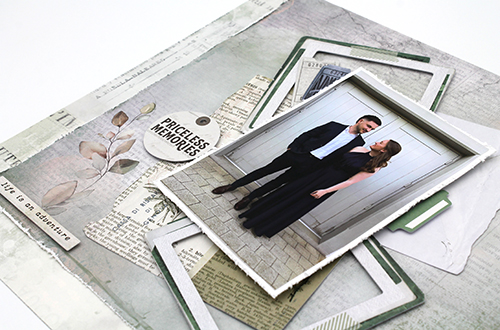 Priceless Memories Layered Layout by Tracy McLennon for Scrapbook Adhesives by 3L