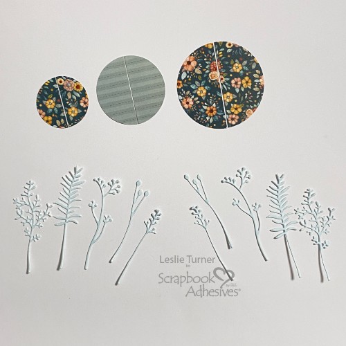 Swirly Circles Thank You Card by Leslie Turner for Scrapbook Adhesives by 3L