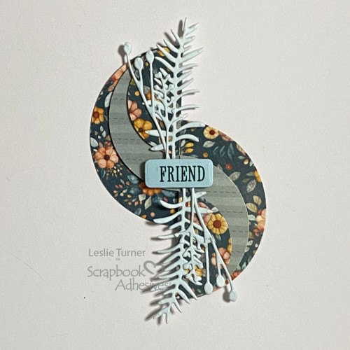 Swirly Circles Thank You Card by Leslie Turner for Scrapbook Adhesives by 3L