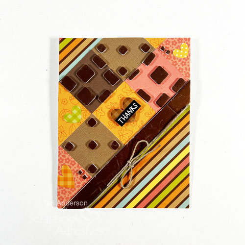 Fall Thank You Card by Teri Anderson for Scrapbook Adhesives by 3L 