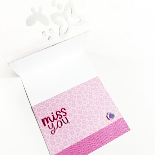 Miss You Floating Front Card by Teri Anderson for Scrapbook Adhesives by 3L