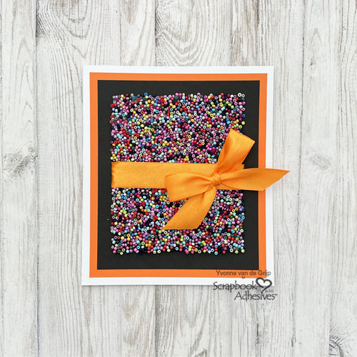 Colorful Beaded Card by Yvonne van de Grijp for Scrapbook Adhesives by 3L 